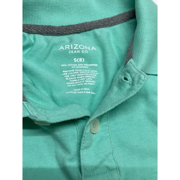 Arizona Jean Company short sleeve polo green sz 8 - Picture 3 of 5